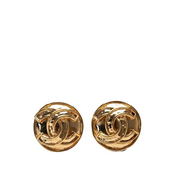 Pre Loved chanel Women Gold Earrings - Picture 1 of 4